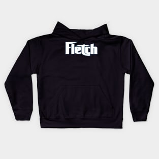 Fletch large logo 1985 Kids Hoodie